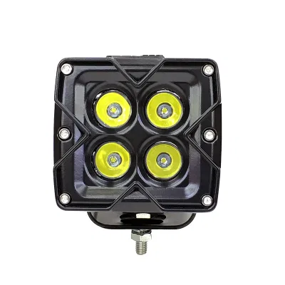 QLB1003 – QUAKE LED Work Light, 3 Inch Square Pedestal Mount 20 Watts/ 1600 Lumens 3 Amp Draw At 12 Volts White/ Sele...